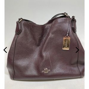 Maroon Coach Handbag